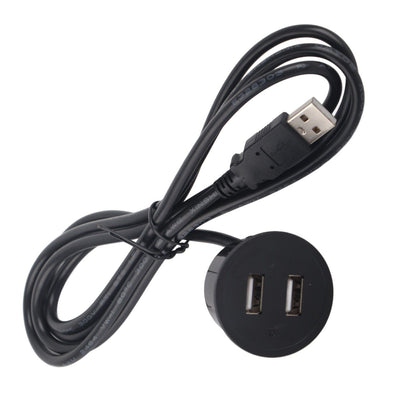 2 USB Charging Socket with 1.5m Cable Embedded Installation 5V 1A Multipurpose for Mobile Phone Cameras TabletUSB Output