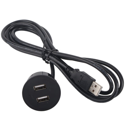 2 USB Charging Socket with 1.5m Cable Embedded Installation 5V 1A Multipurpose for Mobile Phone Cameras TabletUSB Output