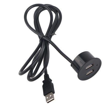 2 USB Charging Socket with 1.5m Cable Embedded Installation 5V 1A Multipurpose for Mobile Phone Cameras TabletUSB Output