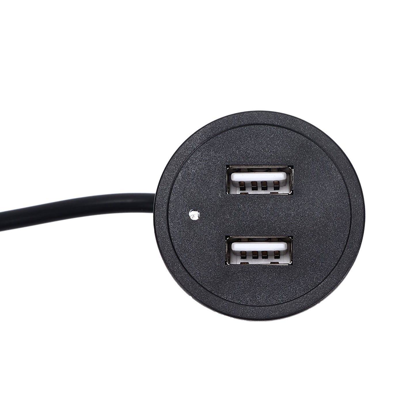 2 USB Charging Socket with 1.5m Cable Embedded Installation 5V 1A Multipurpose for Mobile Phone Cameras TabletDC5521 Output