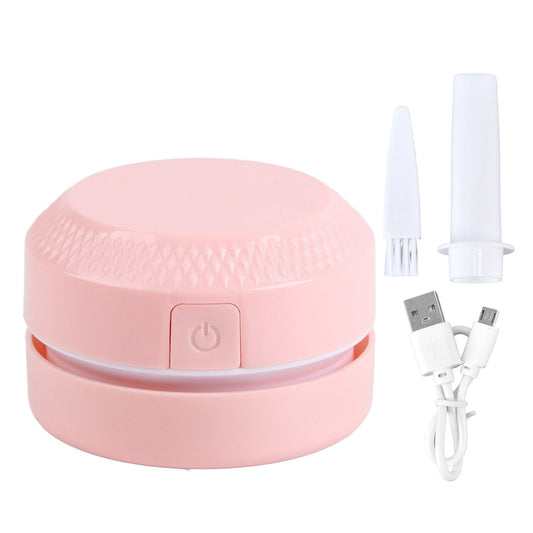 Desktop Dust Collector Table Dust Cleaner USB Charging Portable Mini Dust Catcher for Office HouseholdPink