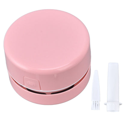 Desktop Dust Collector Table Dust Cleaner USB Charging Portable Mini Dust Catcher for Office HouseholdPink