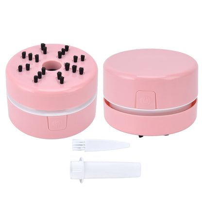 Desktop Dust Collector Table Dust Cleaner USB Charging Portable Mini Dust Catcher for Office HouseholdPink