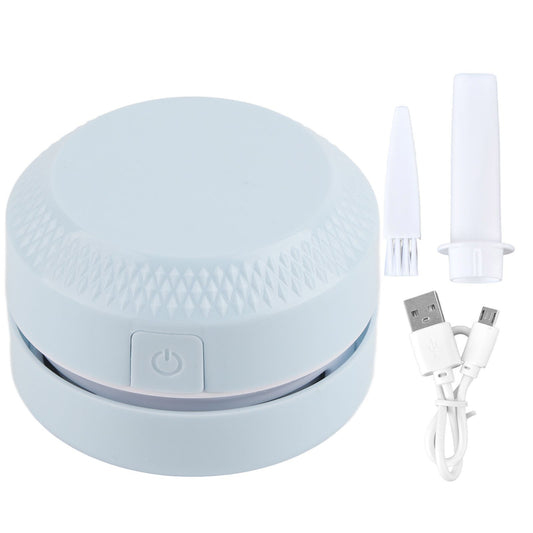 Desktop Dust Collector Table Dust Cleaner USB Charging Portable Mini Dust Catcher for Office HouseholdBlue