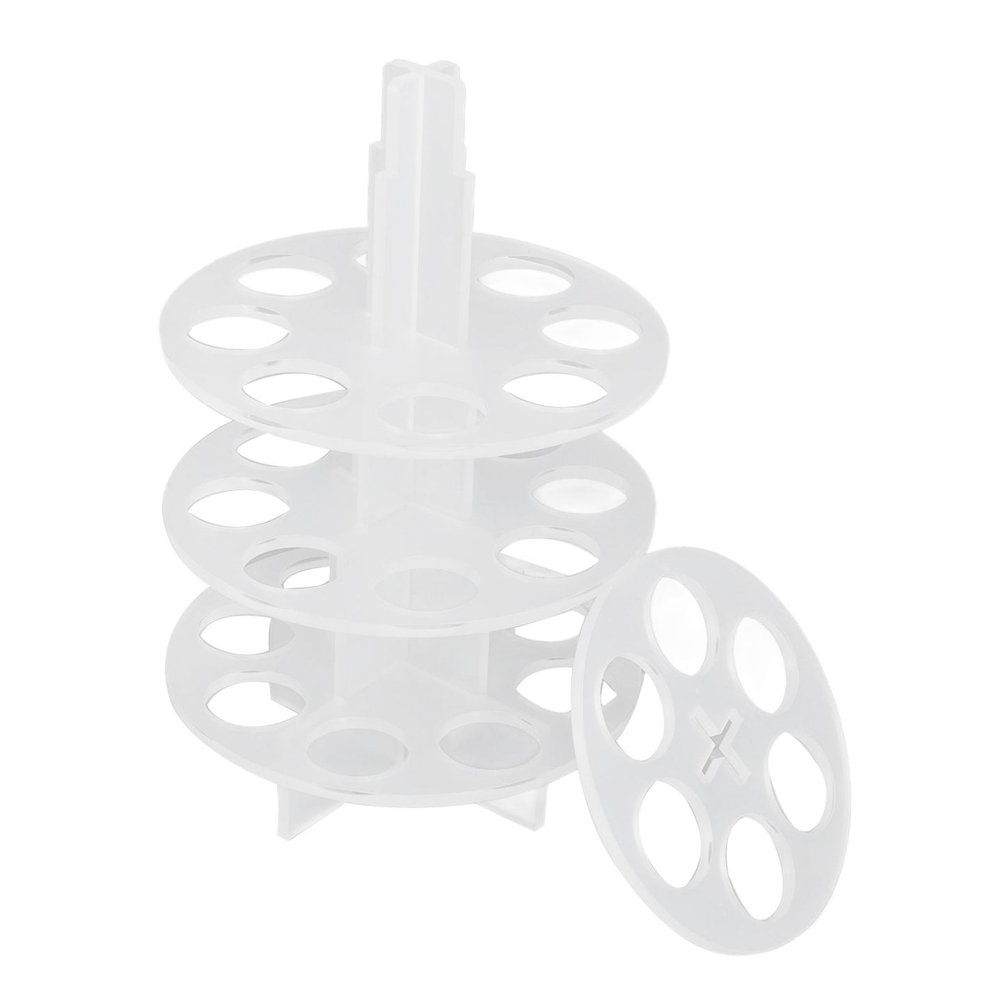 30 Holes Coffee Carousel Holder Coffee Pod Organizer Storage Rack Acrylic Modern Design for Home Office