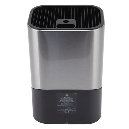 Knife Block Holder Plug in Type Stainless Steel Knife Organizer for Home Kitchen Restaurant 5V
