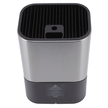 Knife Block Holder Plug in Type Stainless Steel Knife Organizer for Home Kitchen Restaurant 5V
