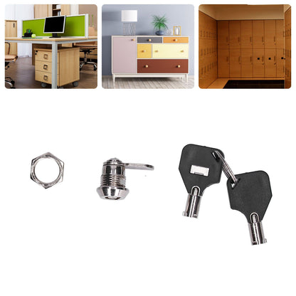 File Cabinet Locks Furniture Cam Locks Security Lock with Keys for Vending Machines Computers Closet Doors