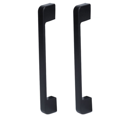 2pcs Cabinet Pulls Black Zinc Alloy Kitchen Drawer Handles with Screws for Drawer Wardrobe Cupboard Door