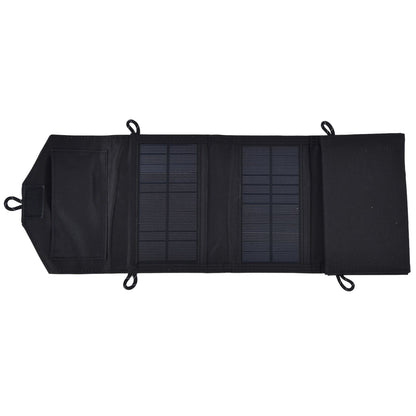 15W 5V Portable Solar Folding Panel Power Station Outdoor USB Solar Panel Power Bank for Camping Traveling