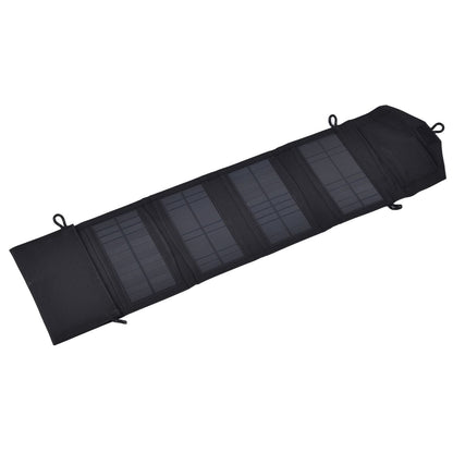 15W 5V Portable Solar Folding Panel Power Station Outdoor USB Solar Panel Power Bank for Camping Traveling