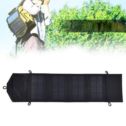15W 5V Portable Solar Folding Panel Power Station Outdoor USB Solar Panel Power Bank for Camping Traveling