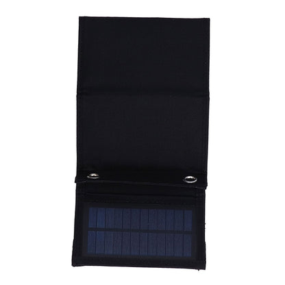 7.5W Solar Panel Kit Portable 5 Folding Solar Charger Bag with Carabiners for Mobile Phone Car Ship