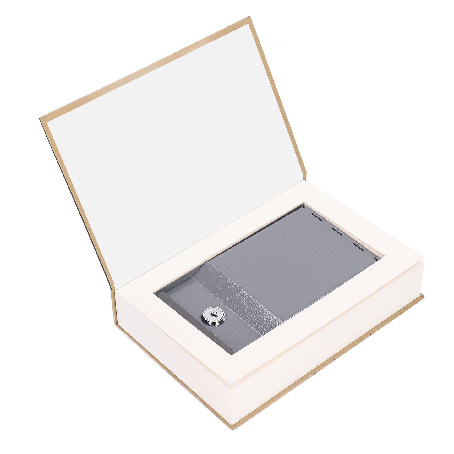 Diversion Book Safe Simulation Sturdy Book Safe Storage Box with Key for Home Travel