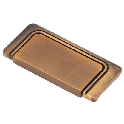 Recessed Door Handle Simple Matte Retro Free Punch Drawer Wardrobe Cabinet Door Concealed Handle