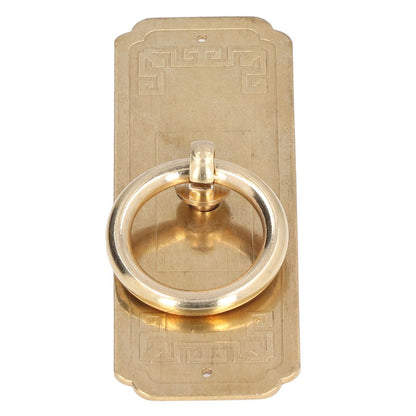 Cabinet Door Handle Chinese Furniture Antique Pattern Pure Copper Cabinet Doors Window Retro HandleLength 10cm
