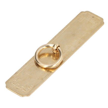 Cabinet Door Handle Chinese Furniture Antique Pattern Pure Copper Cabinet Doors Window Retro HandleLength 16cm