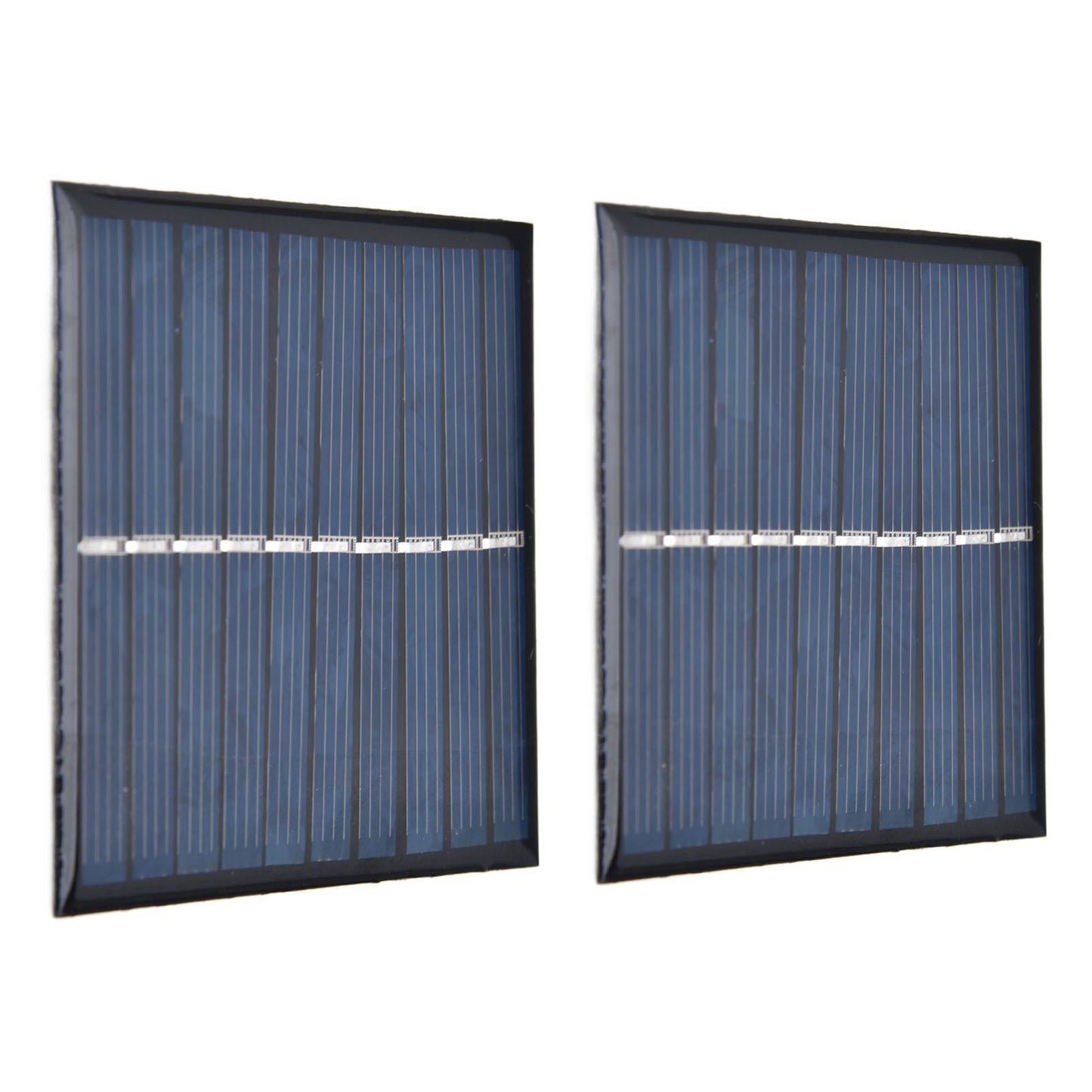 2Pcs Mini Solar Panel Portable Encapsulated Cell Epoxy Flexible DIY Use 0.7W 5V 0‑140mA