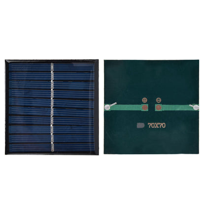 2Pcs Mini Solar Panel Portable Encapsulated Cell Epoxy Flexible DIY Use 0.7W 5V 0‑140mA