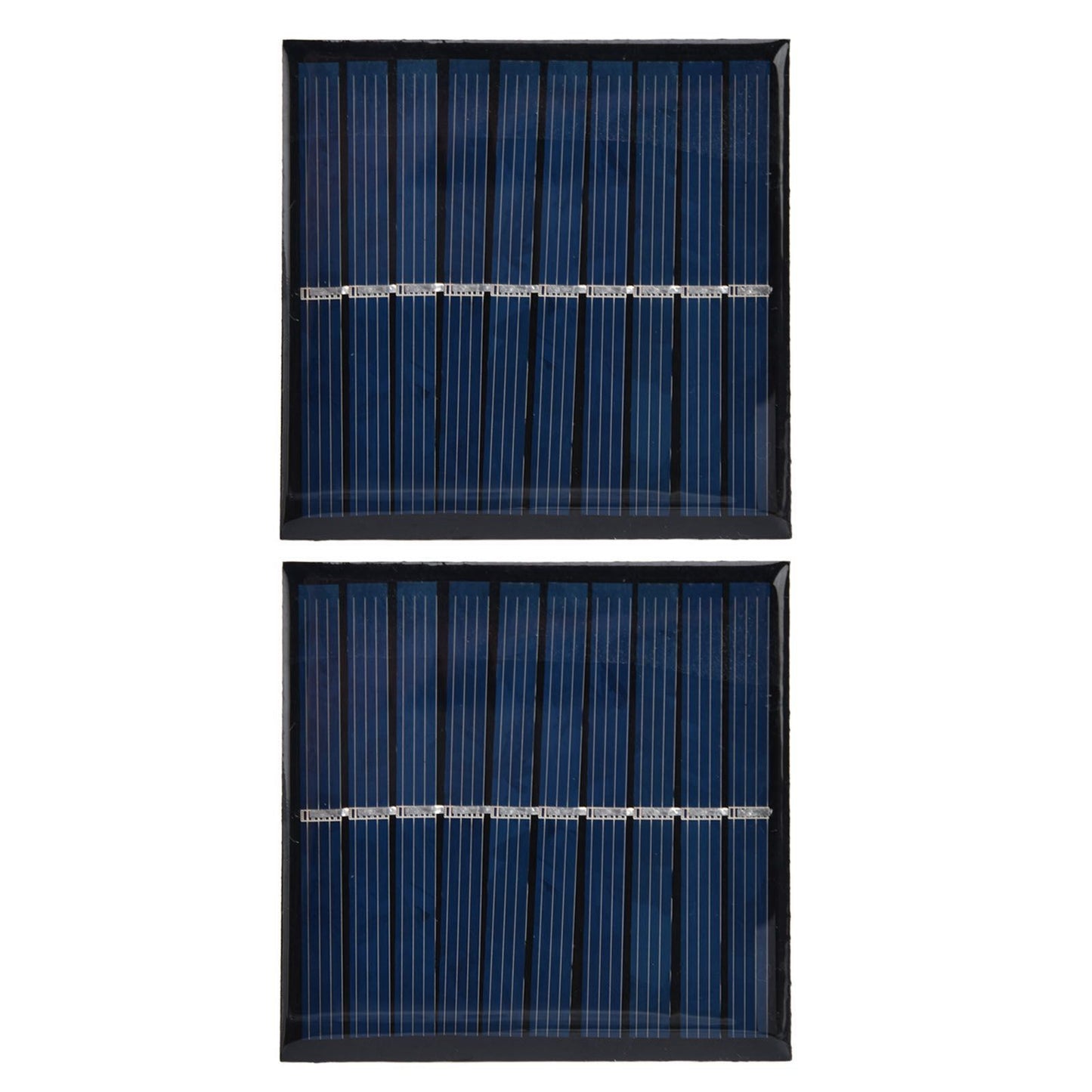 2Pcs Mini Solar Panel Portable Encapsulated Cell Epoxy Flexible DIY Use 0.7W 5V 0‑140mA