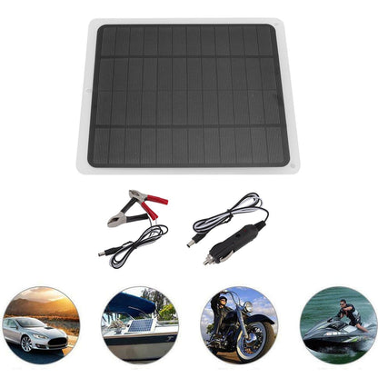 Solar Panel 2A 5W Monocrystalline Silicon Flexible Waterproof USB Output Solar Battery Charger for Emergency Lights