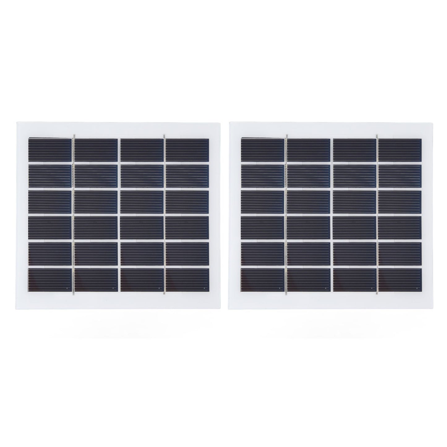 2 Pcs Portable Solar Panel 2W 6V Mini Solar Cells High Conversion Efficiency for Household Lighting System