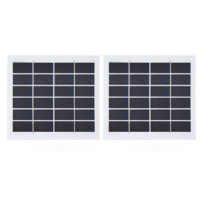 2 Pcs Portable Solar Panel 2W 6V Mini Solar Cells High Conversion Efficiency for Household Lighting System