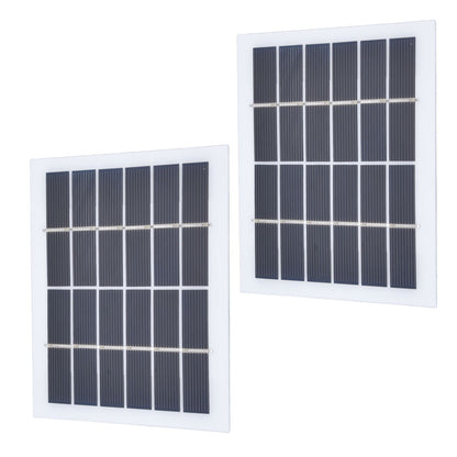 2 Pcs Portable Solar Panel 2W 6V Mini Solar Cells High Conversion Efficiency for Household Lighting System