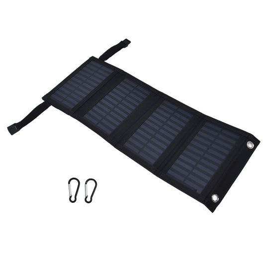 20W Solar Charger 2A 5V High Conversion Rate Solar 4 Folding Bag with USB Output Waterproof Solar Charger for Cellphone