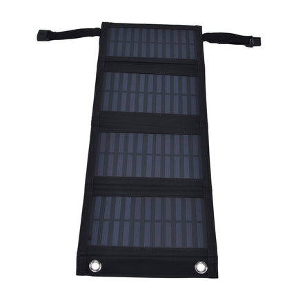 20W Solar Charger 2A 5V High Conversion Rate Solar 4 Folding Bag with USB Output Waterproof Solar Charger for Cellphone