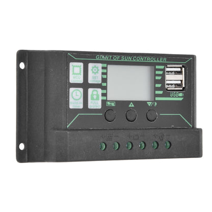 Solar Charge Discharge Controller Adjustable LCD Display PWM Dual USB Photovoltaic MPPT Solar Panel Regulator 20A