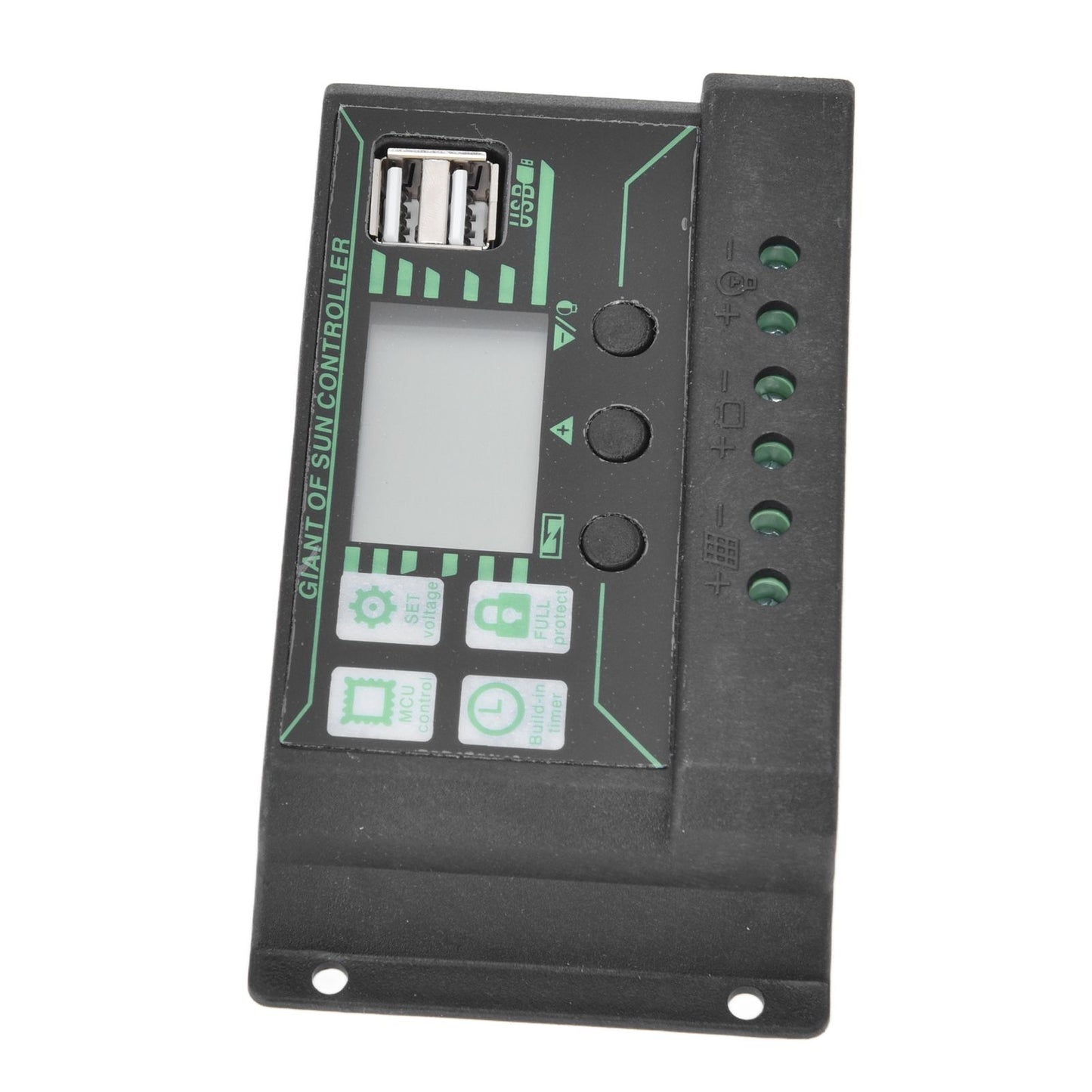 Solar Charge Discharge Controller Adjustable LCD Display PWM Dual USB Photovoltaic MPPT Solar Panel Regulator 20A
