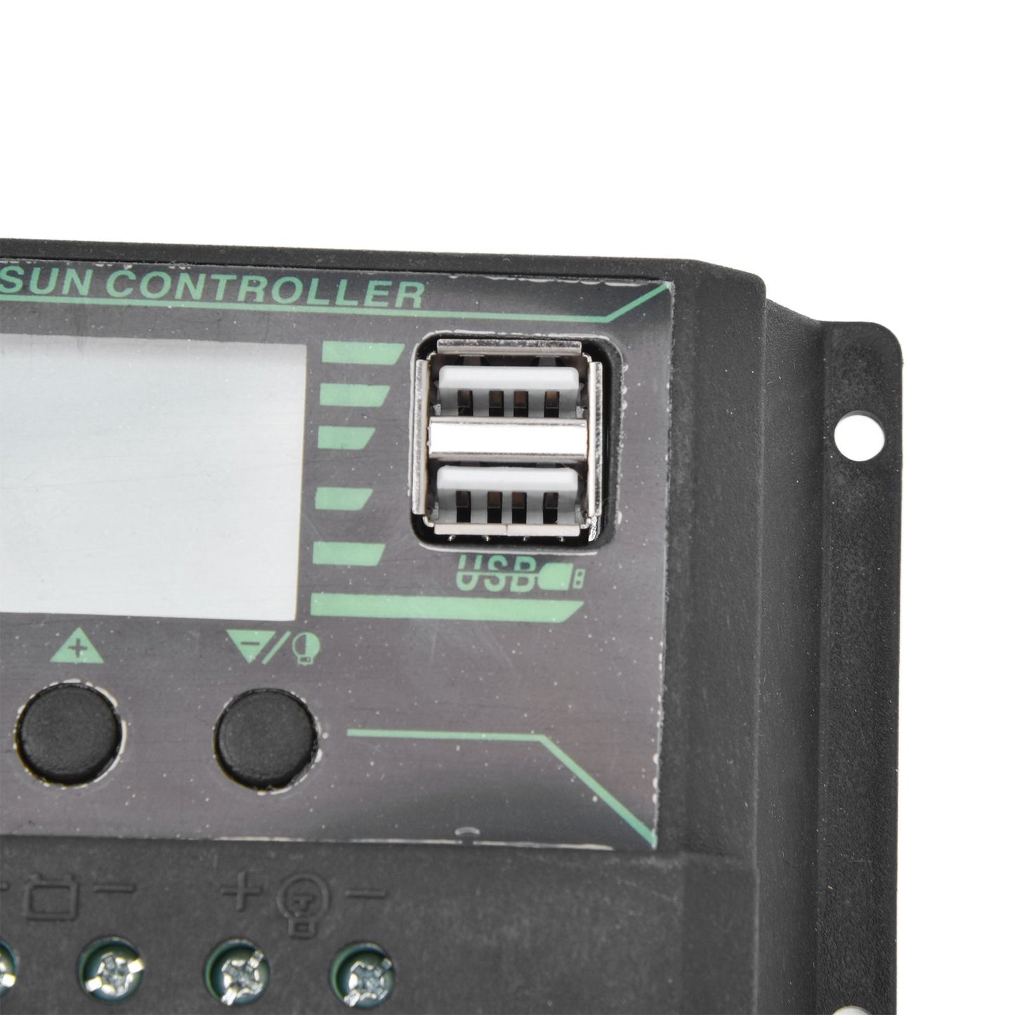Solar Charge Discharge Controller Adjustable LCD Display PWM Dual USB Photovoltaic MPPT Solar Panel Regulator 20A