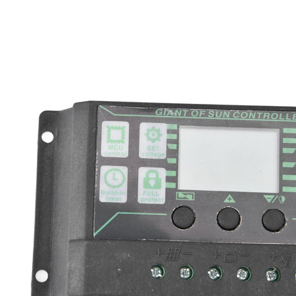 Solar Charge Discharge Controller Adjustable LCD Display PWM Dual USB Photovoltaic MPPT Solar Panel Regulator 20A