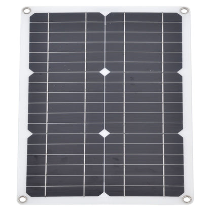 Dual USB Port Solar Panel Versatile Portable Solar Panel Charger Photovoltaic Charging with 10A Controller