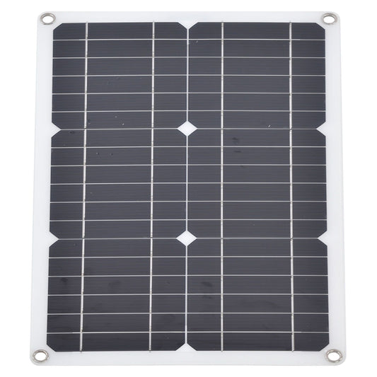 Dual USB Port Solar Panel Versatile Portable Solar Panel Charger Photovoltaic Charging with 10A Controller