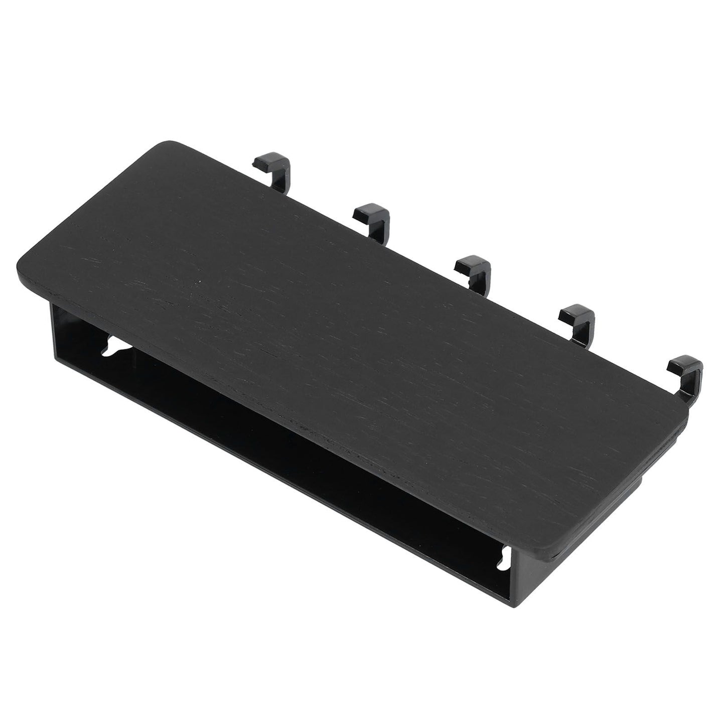 Wall Mounted Key Holder Bamboo Modern Anti Slip Key Hanger for Home Office Living RoomBlack