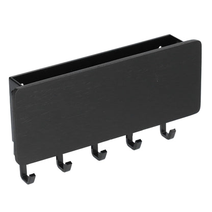 Wall Mounted Key Holder Bamboo Modern Anti Slip Key Hanger for Home Office Living RoomBlack