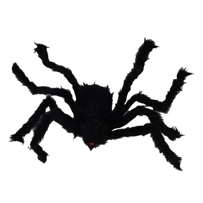 Decorative Spider Spook House Artificial Spider with Fake Cobweb for Party Halloween Festival Decoration