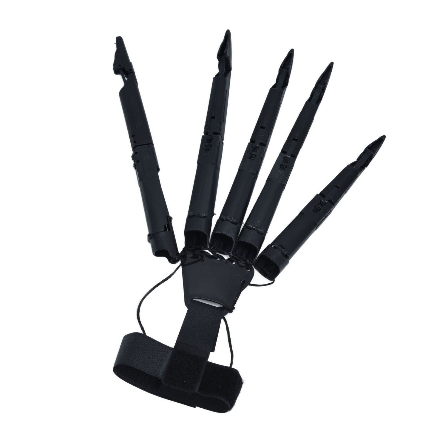 Halloween Articulated Fingers 3 Dimensions Printed Articulated Finger Extensions for Halloween Party CosplayBlack Right Hand