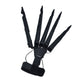 Halloween Articulated Fingers 3 Dimensions Printed Articulated Finger Extensions for Halloween Party CosplayBlack Right Hand