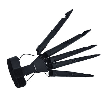Halloween Articulated Fingers 3 Dimensions Printed Articulated Finger Extensions for Halloween Party CosplayBlack Right Hand