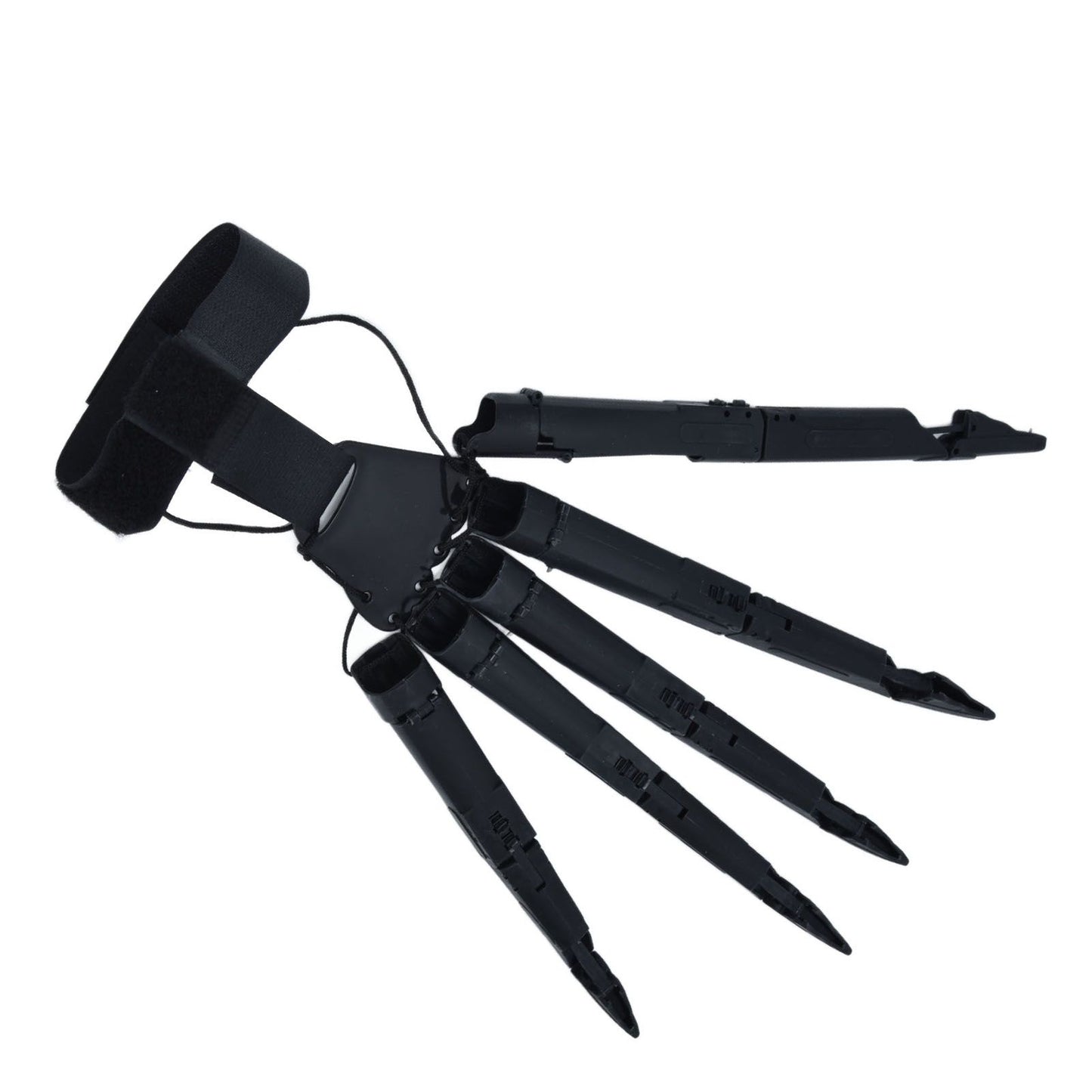 Halloween Articulated Fingers 3 Dimensions Printed Articulated Finger Extensions for Halloween Party CosplayBlack Right Hand