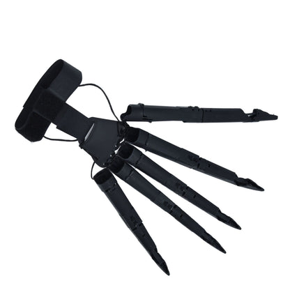 Halloween Articulated Fingers 3 Dimensions Printed Articulated Finger Extensions for Halloween Party CosplayBlack Right Hand