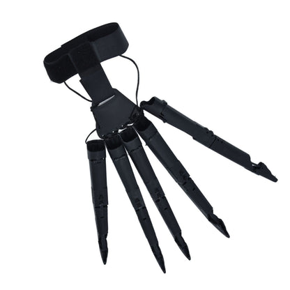 Halloween Articulated Fingers 3 Dimensions Printed Articulated Finger Extensions for Halloween Party CosplayBlack Right Hand