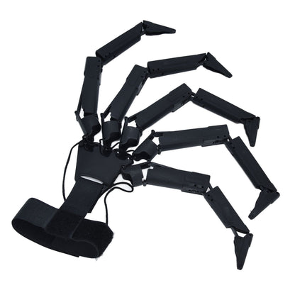 Halloween Articulated Fingers 3 Dimensions Printed Articulated Finger Extensions for Halloween Party CosplayBlack Right Hand