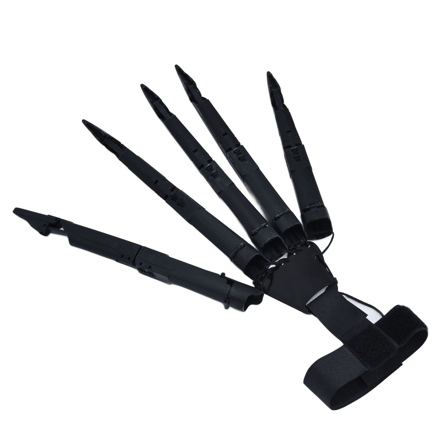 Halloween Articulated Fingers 3 Dimensions Printed Articulated Finger Extensions for Halloween Party CosplayBlack Right Hand