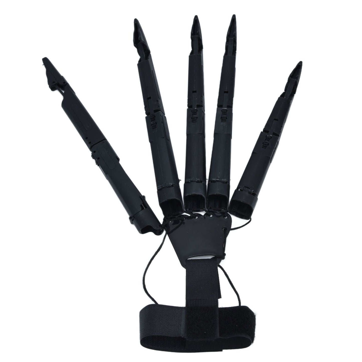 Halloween Articulated Fingers 3 Dimensions Printed Articulated Finger Extensions for Halloween Party CosplayBlack Right Hand
