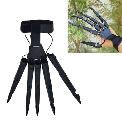 Halloween Articulated Fingers 3 Dimensions Printed Articulated Finger Extensions for Halloween Party CosplayBlack Right Hand