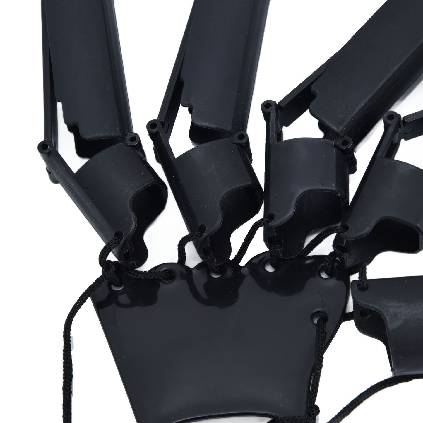Halloween Articulated Fingers 3 Dimensions Printed Articulated Finger Extensions for Halloween Party CosplayBlack Right Hand